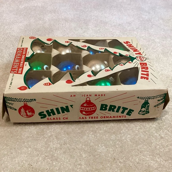 Vintage 1950’s Shiny Brite Christmas Tree Glass Ornaments - Picture 13 of 13